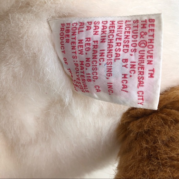 RARE Beethoven Plush Dog 1992 St Bernard 18" Toy - Picture 8 of 9